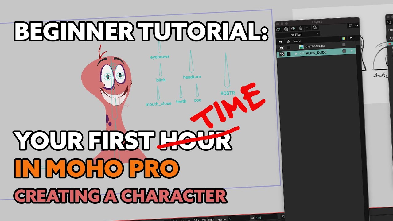Your First Time in Moho Pro &ndash; Creating A Character (Beginner's Tutorial)