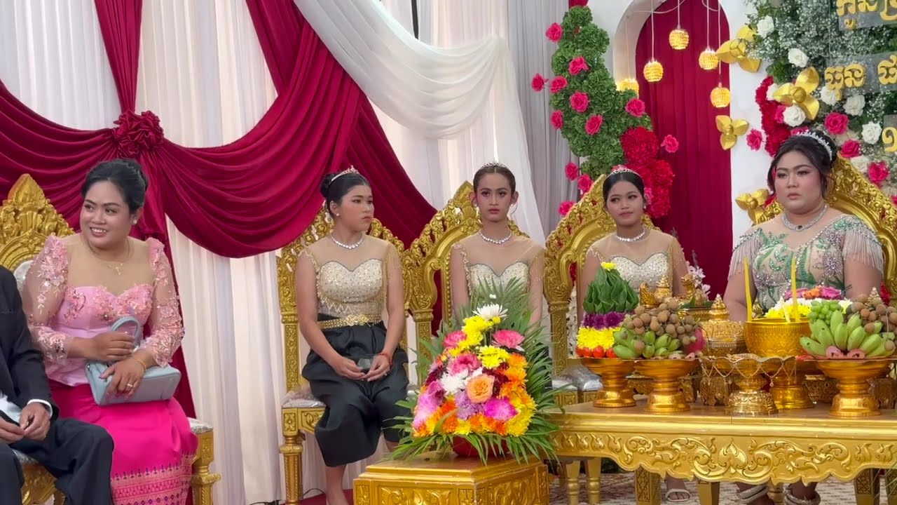 Traditional Khmer wedding vibes in Palang Village
