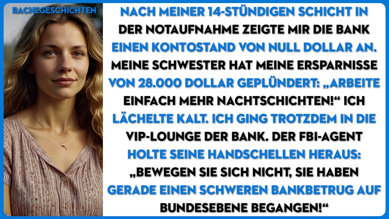 Nachdem ich meine Schicht in der Notaufnahme beendet hatte, überprüfte ich den Operationsfonds...