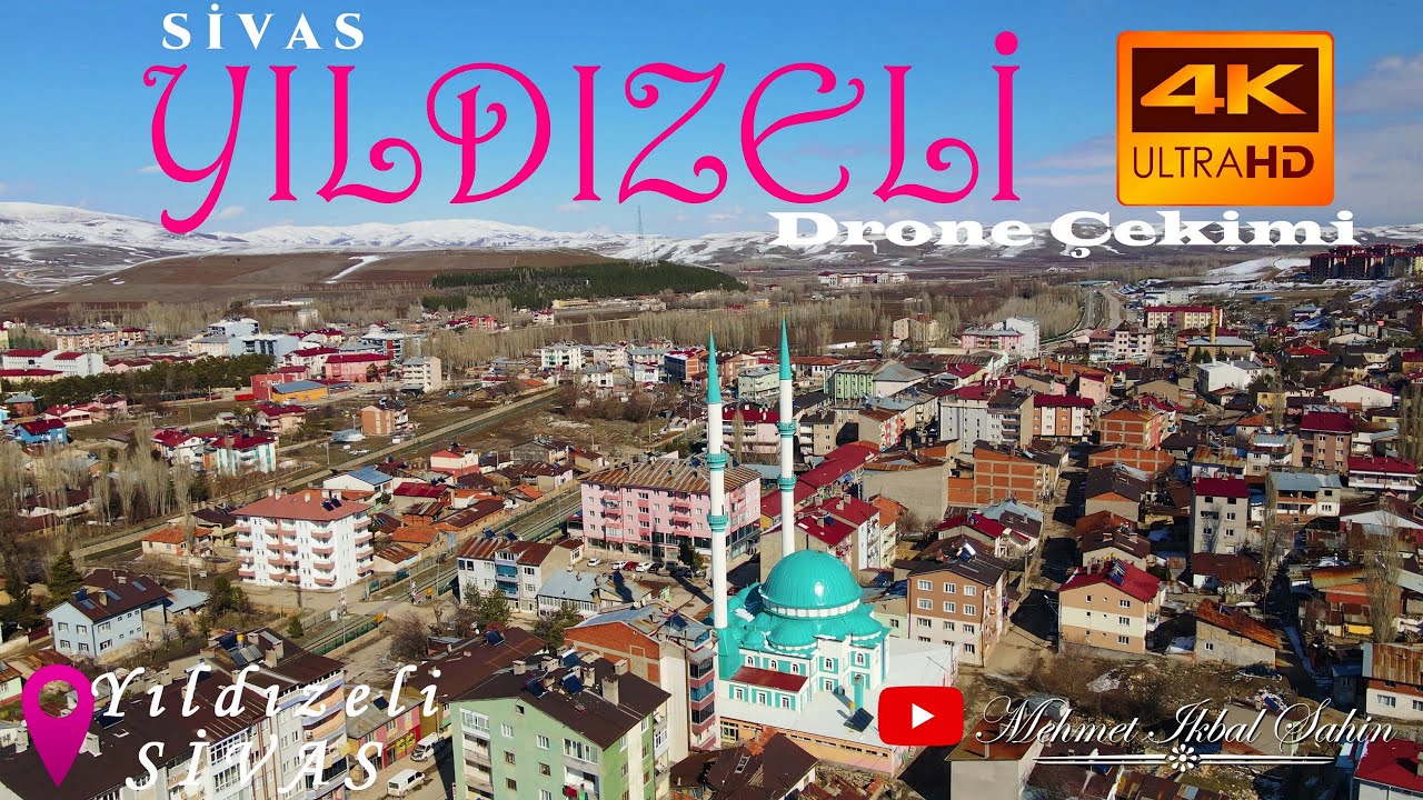 Yıldızeli - SİVAS / 4K Drone Çekimi / Ney Defteri - Hayal enstrümantal / 5.3.22