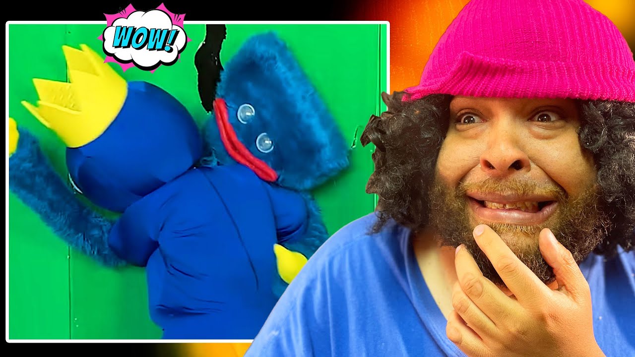 Rainbow Friends VS Huggy Wuggy @shilohandbros Reaction!