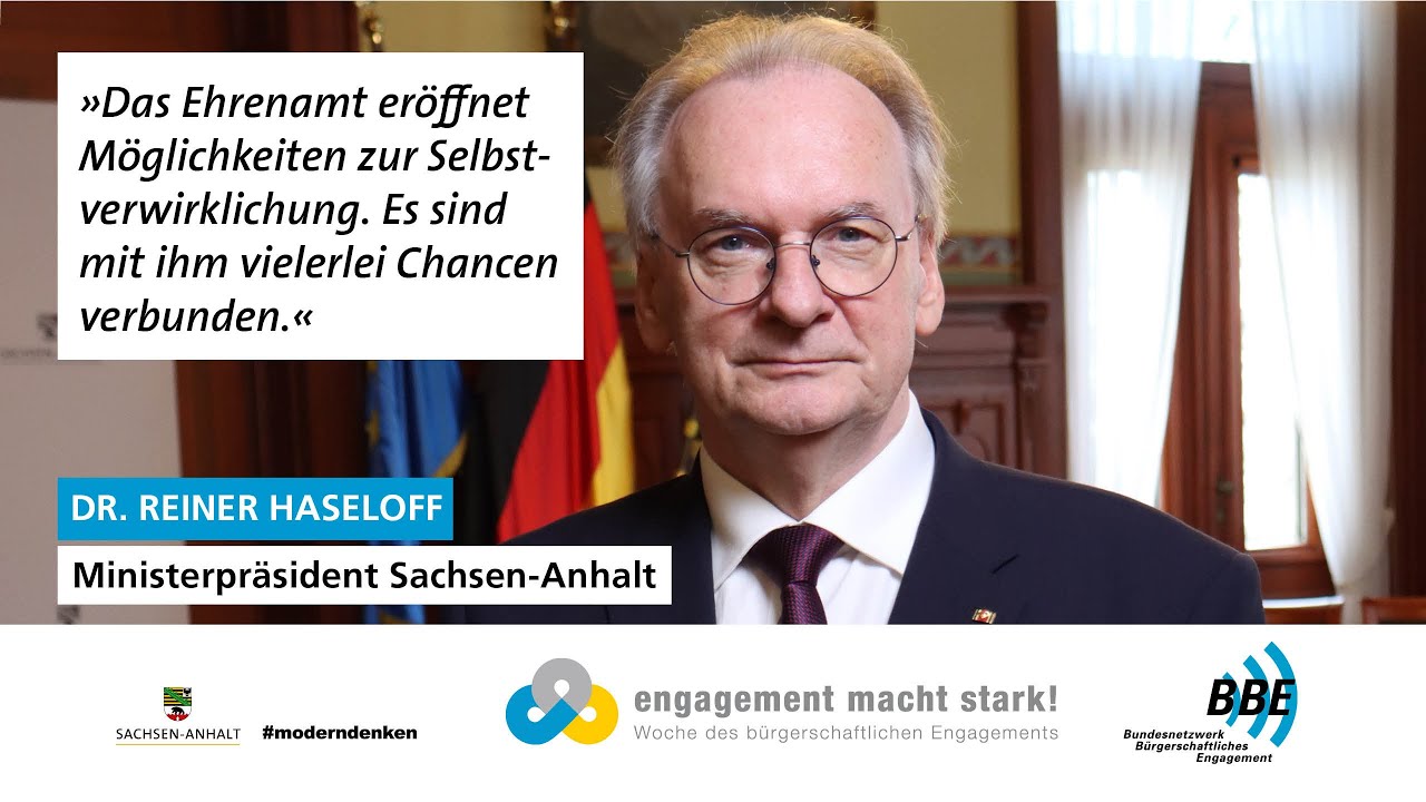 Gr&uuml;&szlig;e aus Sachsen-Anhalt | 20 Jahre &raquo;Engagement macht stark!&laquo;