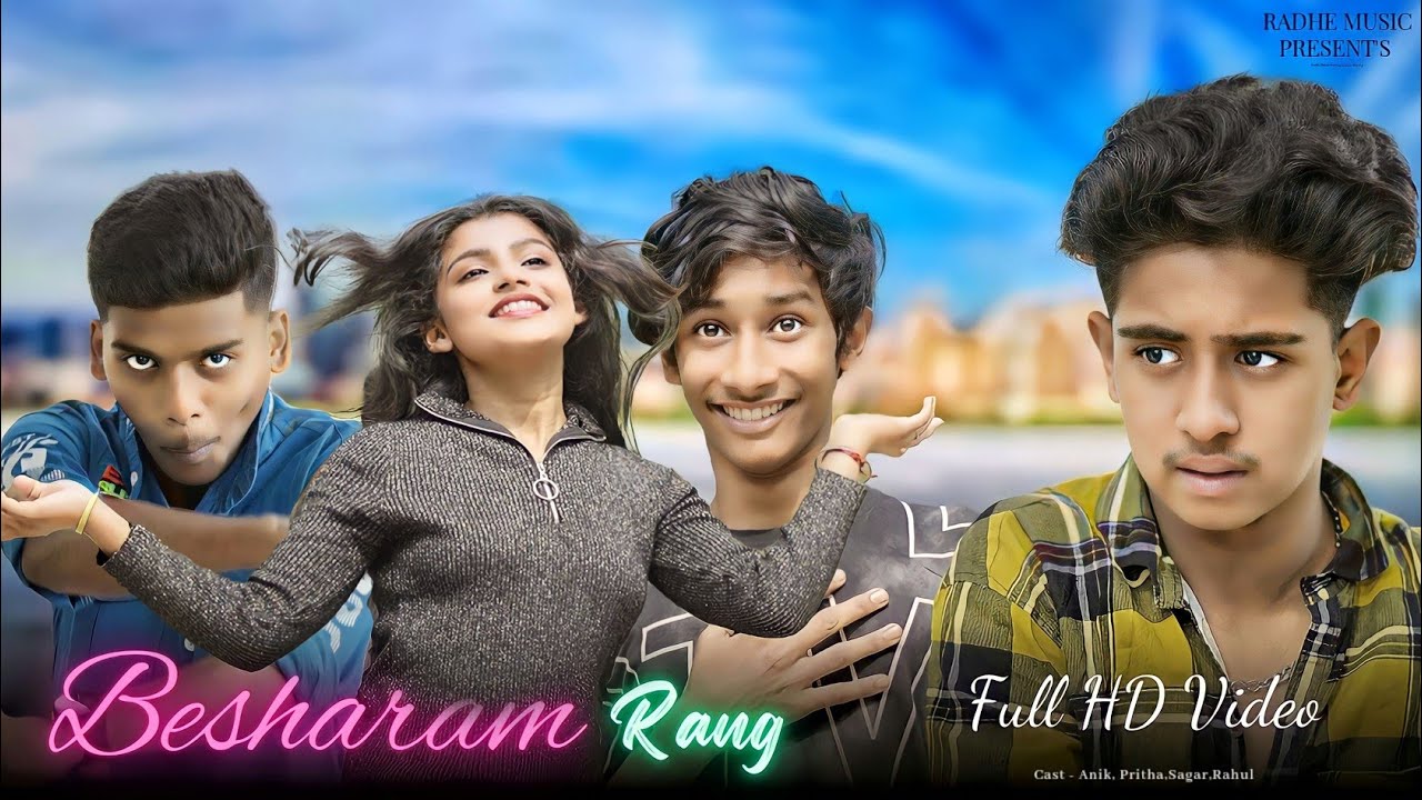 Besharam Rang Song | Pathaan | New Funny 😁 Love Story 😘 Ft. Anik & Pritha 💓 Radhe Music