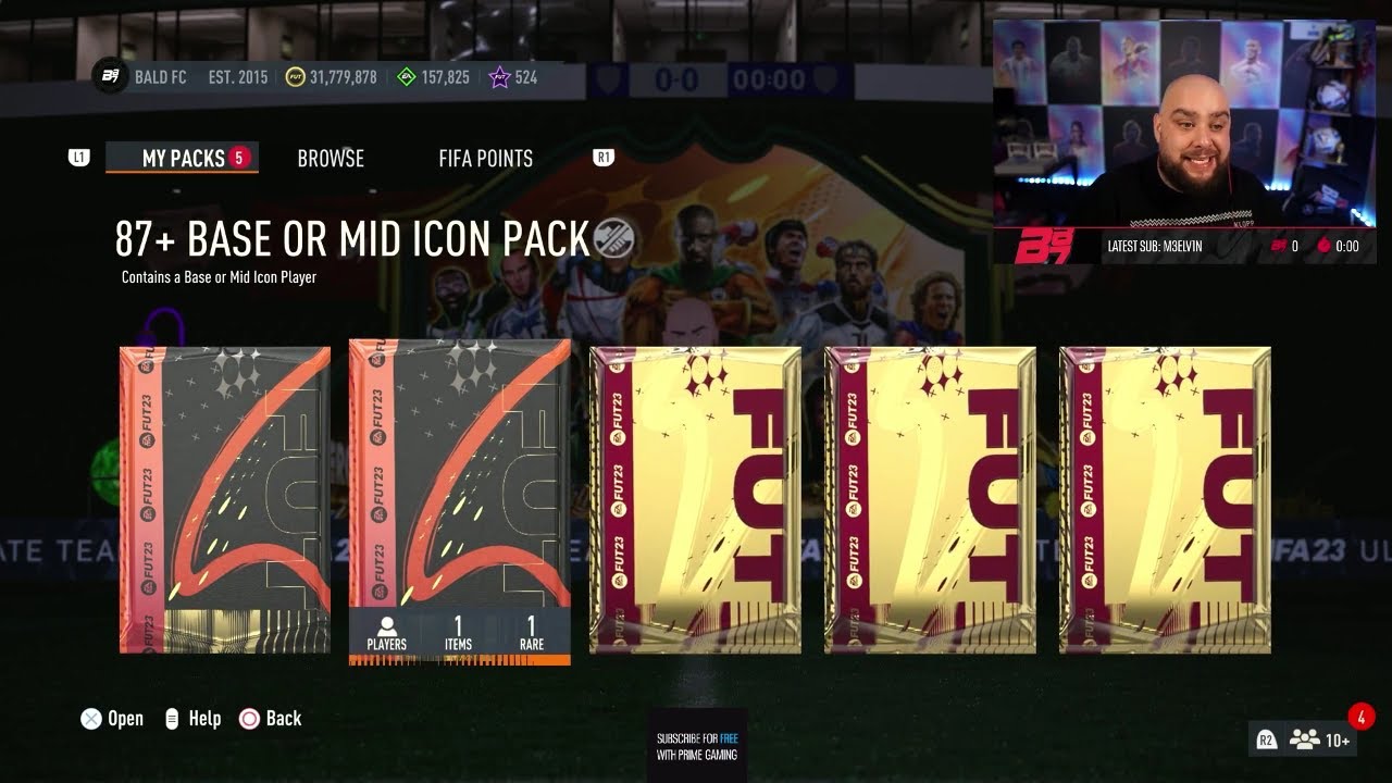 Bateson87 opens his 87+ Base or Mid Icon Pack