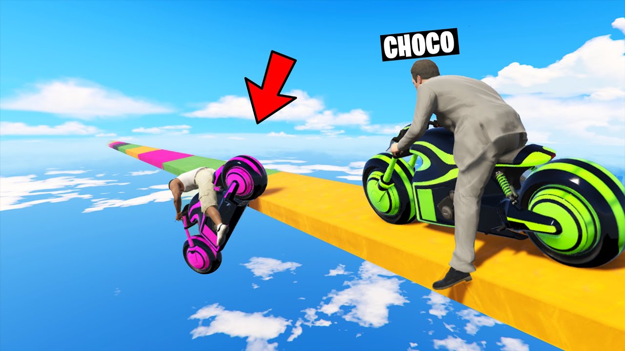 ONLY 0.001% People Can Complete This INSANE BIKE TIGHTROPE In GTA V