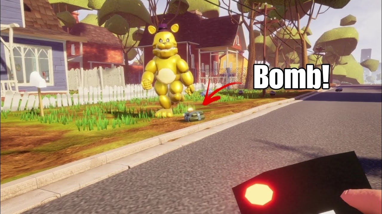 Hello Neighbor: Fredbear Vs Bombs