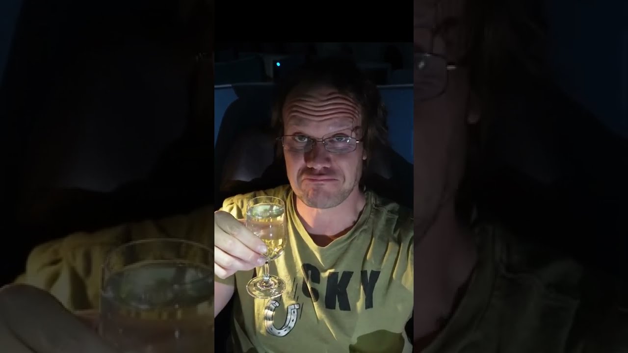 Wine Cooler In The Clouds | Cocktails On An Airplane