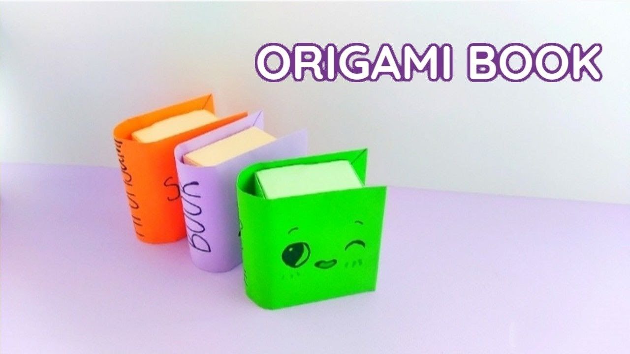 ОРИГАМИ КНИГА ИЗ БУМАГИ | поделки из бумаги | ORIGAMI PAPER BOOK