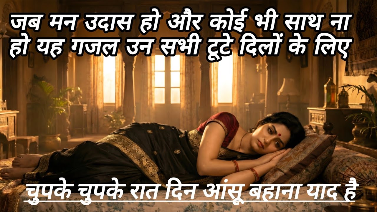 Chupke Chupke Raat Din Anshu Bahana Yaad Hai | Old Soulful Gajal #⃣ #hindisong @RaagSanhita 