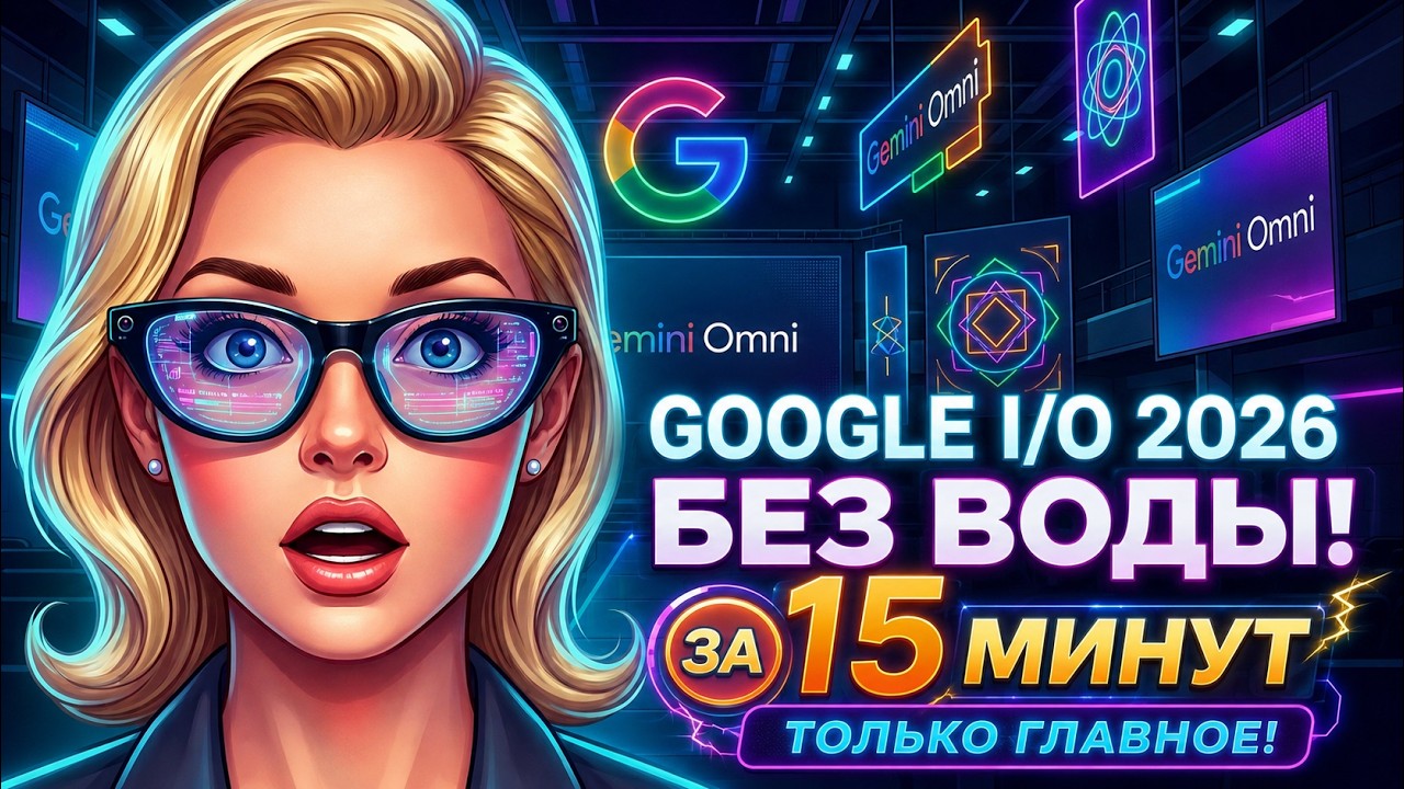 Google I/O 2026 без воды: скрытые демки Gemini Omni, ИИ-агенты и AR-очки