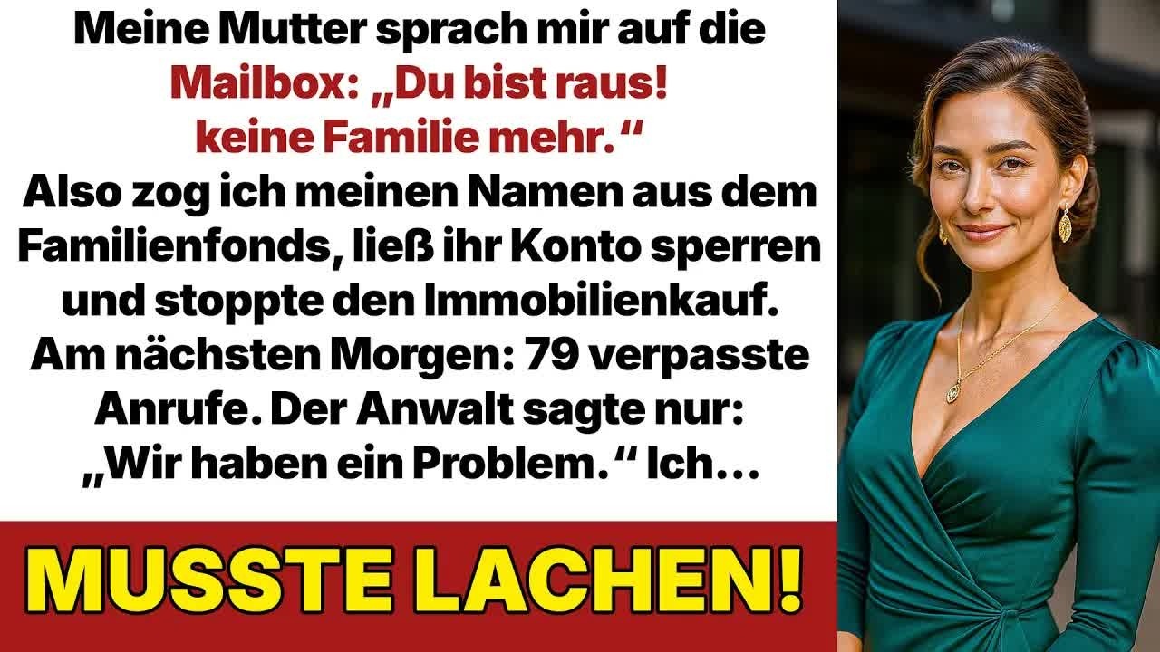 Mama sprach aufs Band： „Du gehörst nicht mehr zur Familie “ Danach passierte es…