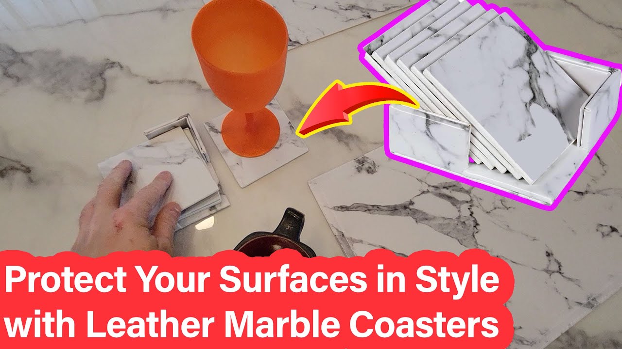 Dining Room Ideas - Marble Drink Coasters Review - Protect your Marble or Wood Tables with style