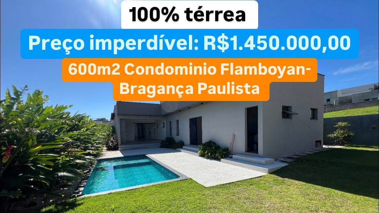 Preço imperdível 😱 600m2 de área total em condomínio fechado de Bragança Paulista 🚨 Flamboyan 🚨