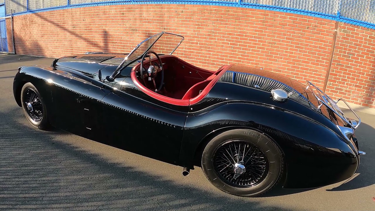 1954 Jaguar XK120 OTS Race Car - Start up & walk around