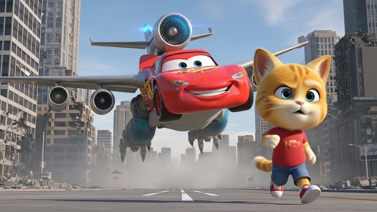 McQueen Transforms into an Airplane! CAT's Epic Rescue 🚗✈️ | CAT RACING