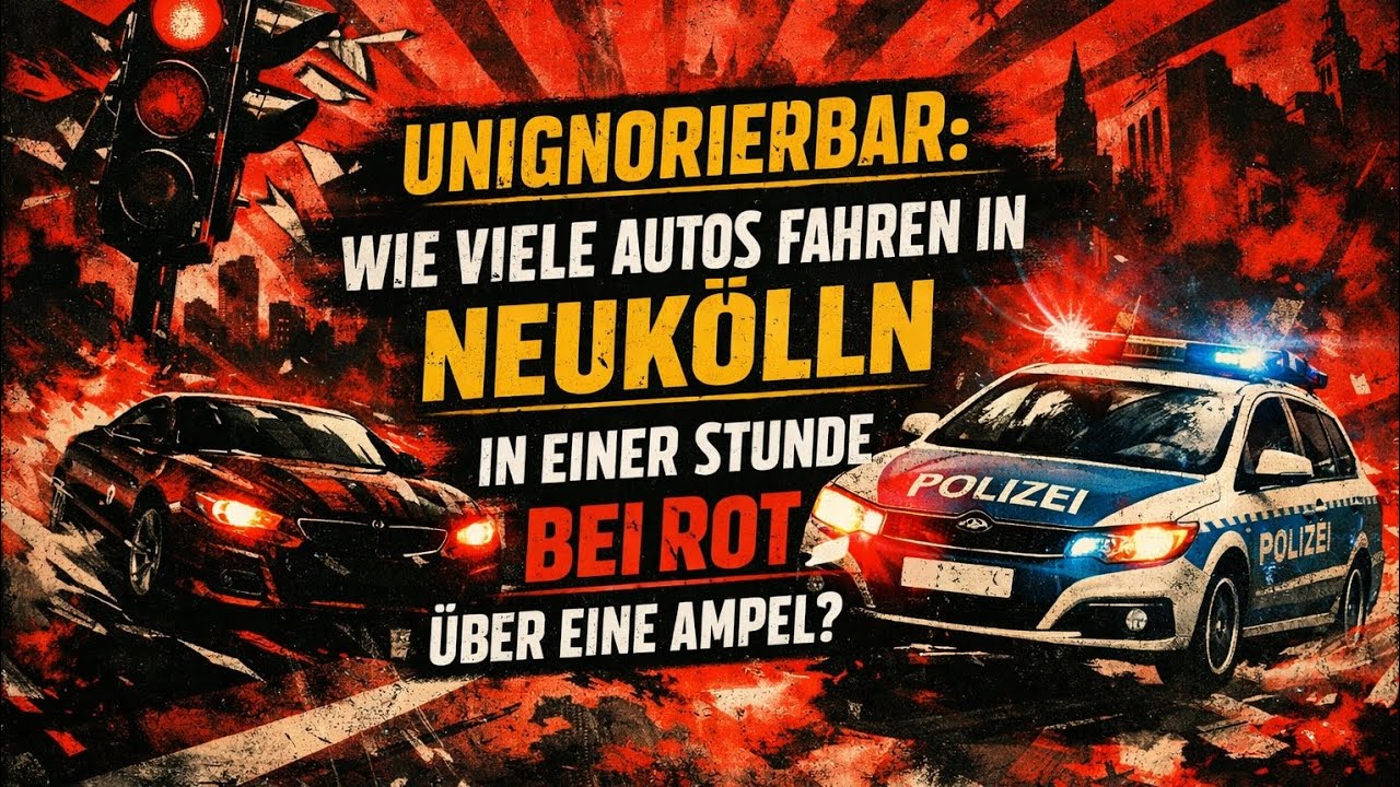 Unignorierbar: wie viele Autos fahren in Neukölln in einer Stunde bei Rot über eine Ampel? 