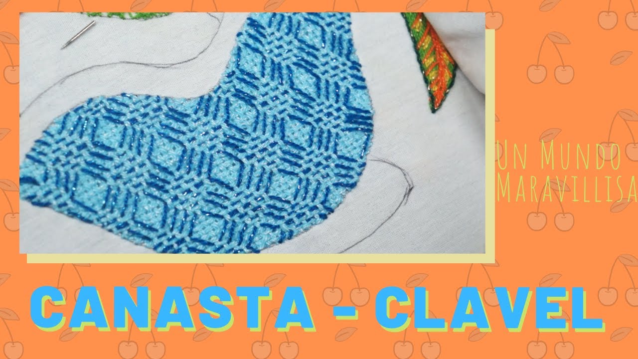 [Puntada Fantasía] CANASTA - Clavel | Un Mundo Maravillisa