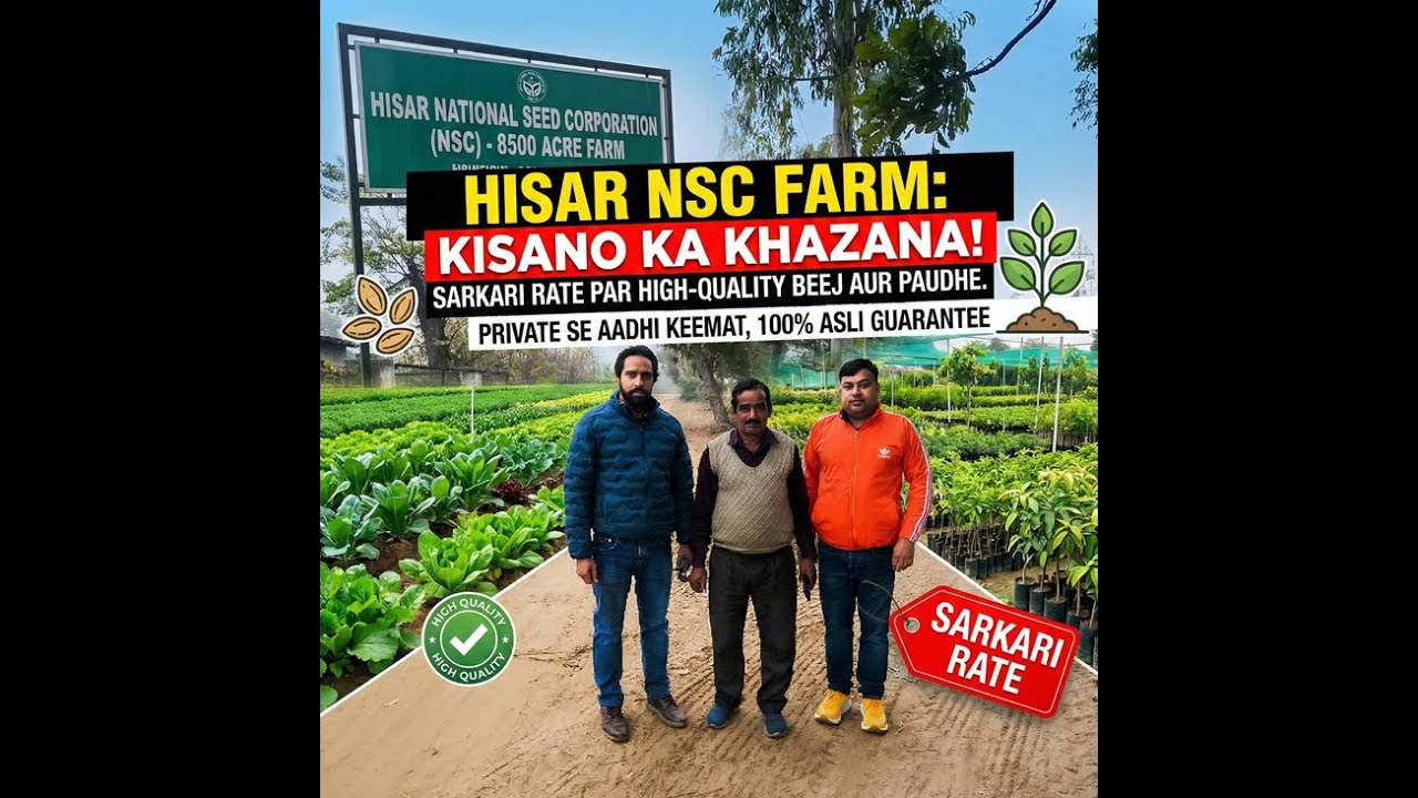 🌱 किसानों के लिए खजाना | 8500 Acre Seed Farm | 100+ Varieties | Hisar