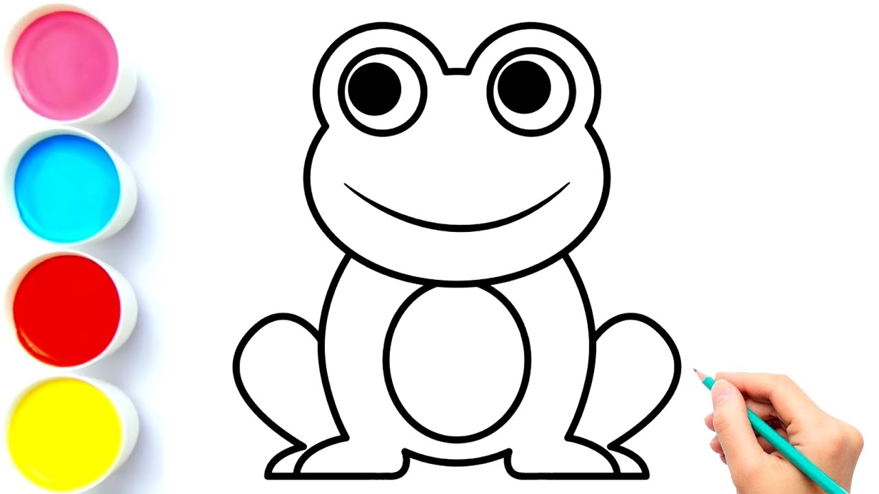 How to Draw a Frog | Frog Drawing Easy | Frog Drawing | Frog | Draw Smart
