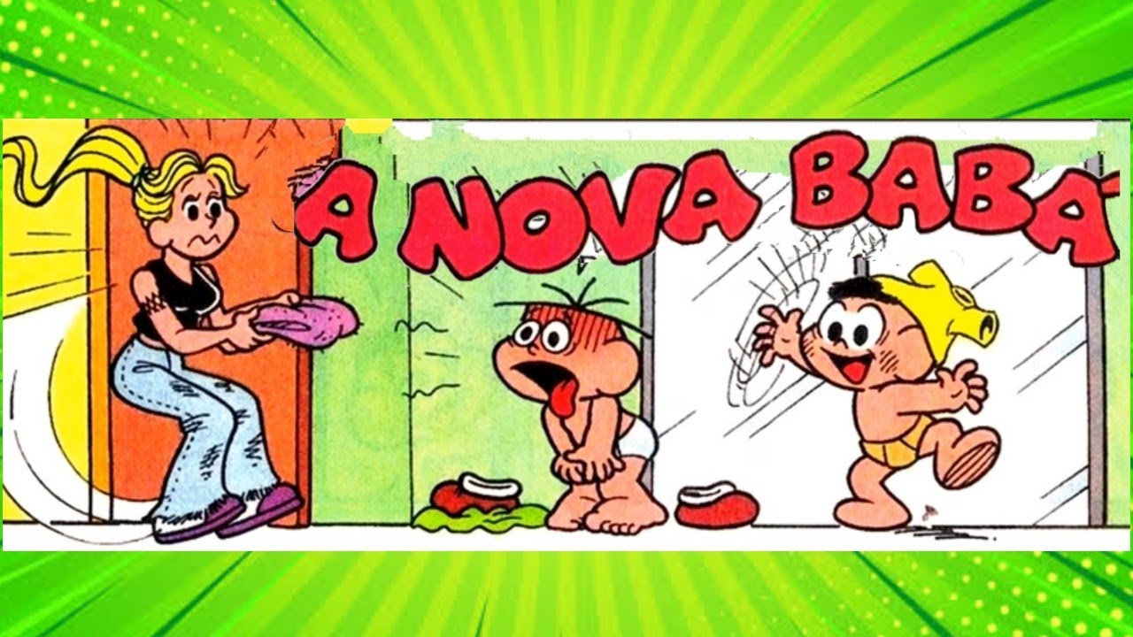 Gibi da Turma da Mônica: Cebolinha e Cascão em A NOVA BABÁ | Gibi Narrado | Quadrinhos da Monica
