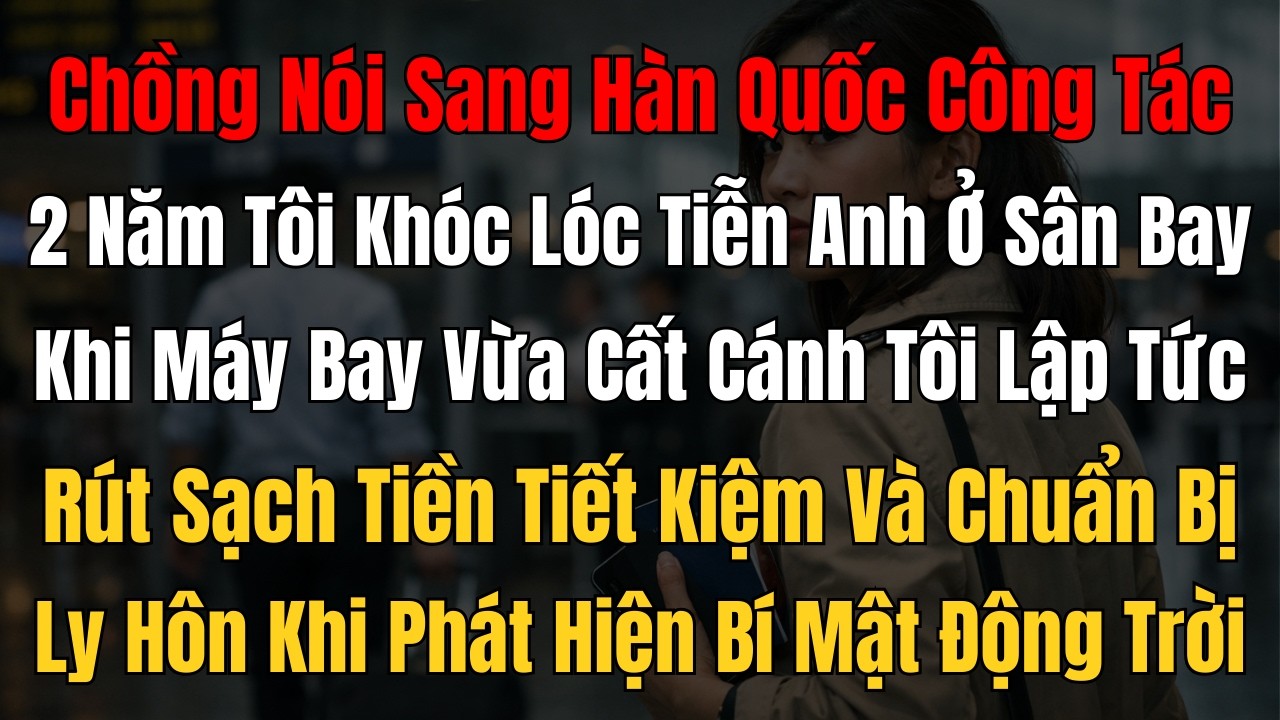 Tôi Khóc Nức Nở Tiễn Chồng Đi Hàn Quốc 2 Năm, Ai Cũng Thương Tôi… Nhưng Không Ai Biết Tôi Đã...