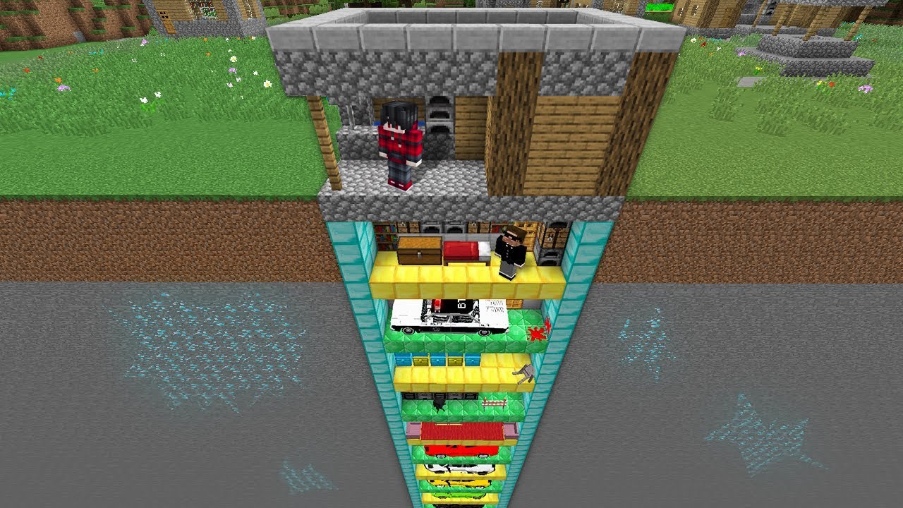 ถ้าเกิด!! บ้านคนรวย $1,000,000 เหรียญ อยู่ใต้บ้านคนจนของผม - (Minecraft)