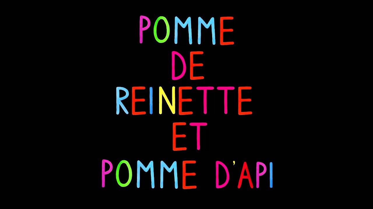 Pomme de reinette et pomme d'api - Comptine
