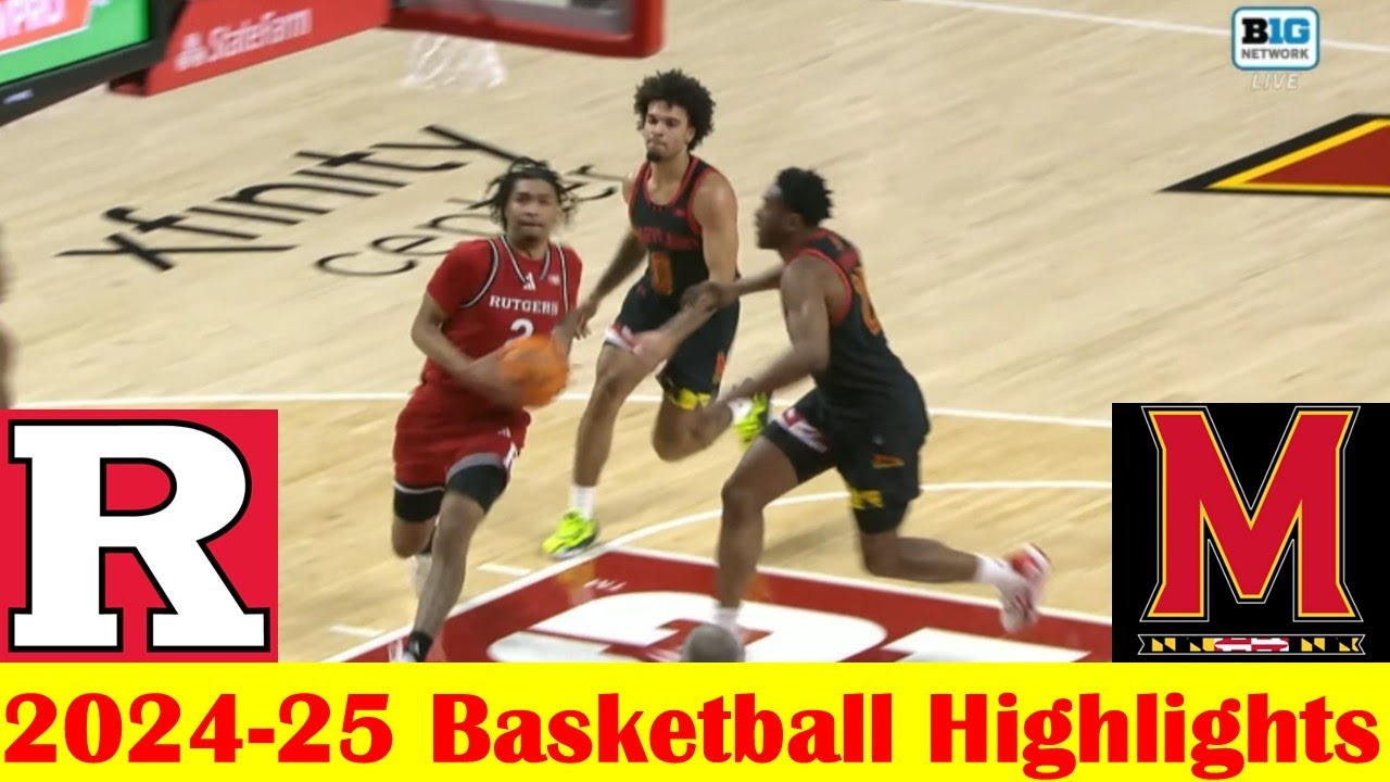 Rutgers vs #18 Maryland Basketball Game Highlights 2 9 2025