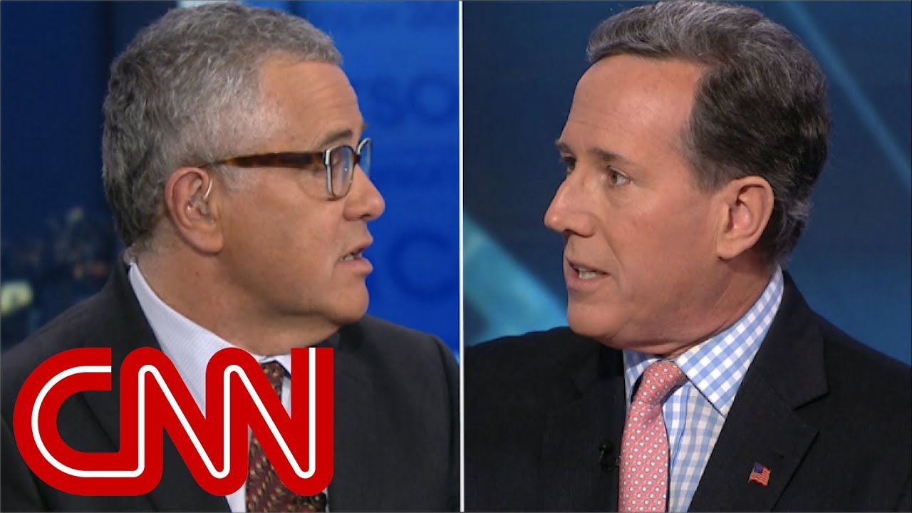 Rick Santorum's Trump defense stuns Jeffrey Toobin