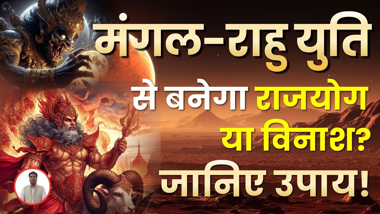 मंगल-राहु युति से बनेगा राजयोग या विनाश? | Mangal Rahu Yuti 2026 Astrology Prediction  #viralvideo