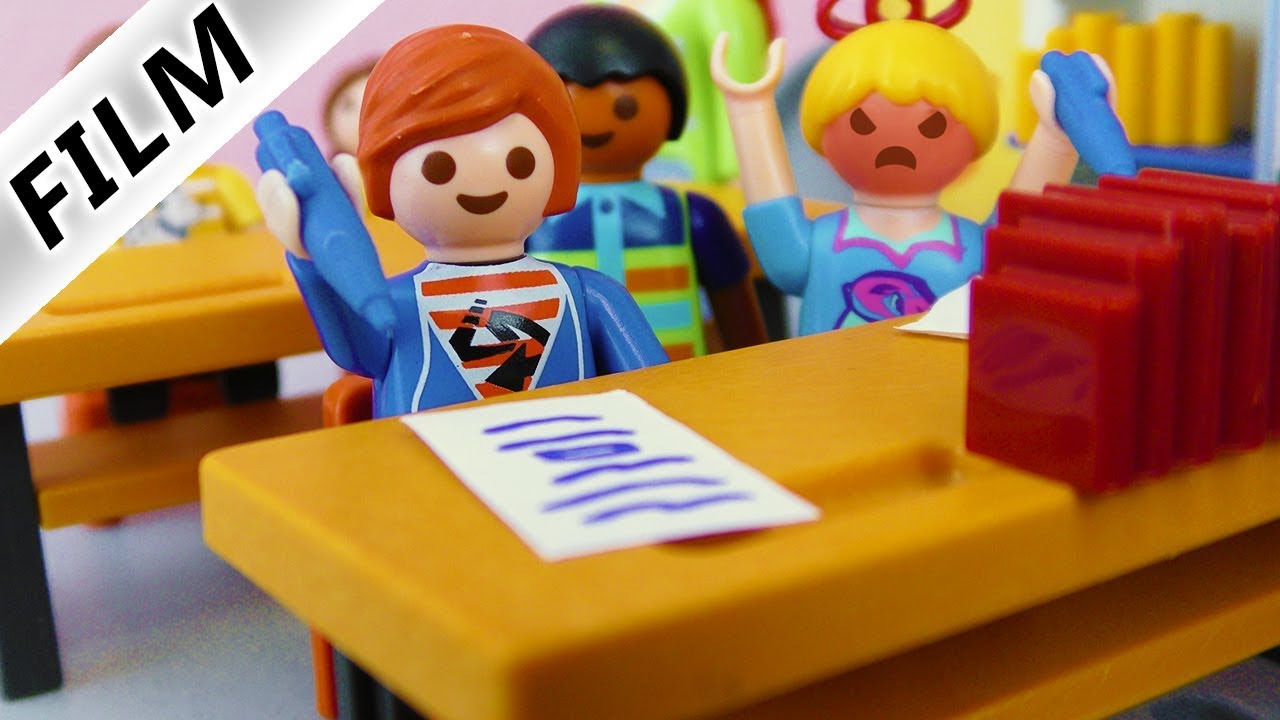 Playmobil Film Deutsch - JULIAN IN DER SCHULE! IN HANNAHS KLASSE! Kinderserie Familie Vogel