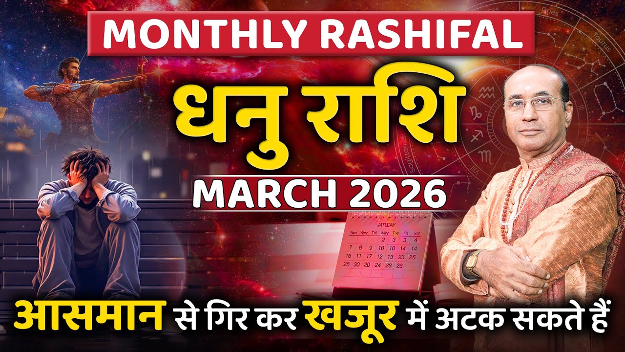 Dhanu Rashi March 2026 | धनु राशिफल मार्च 2026 | Sagittarius March 2026 | Monthly Horoscope 2026
