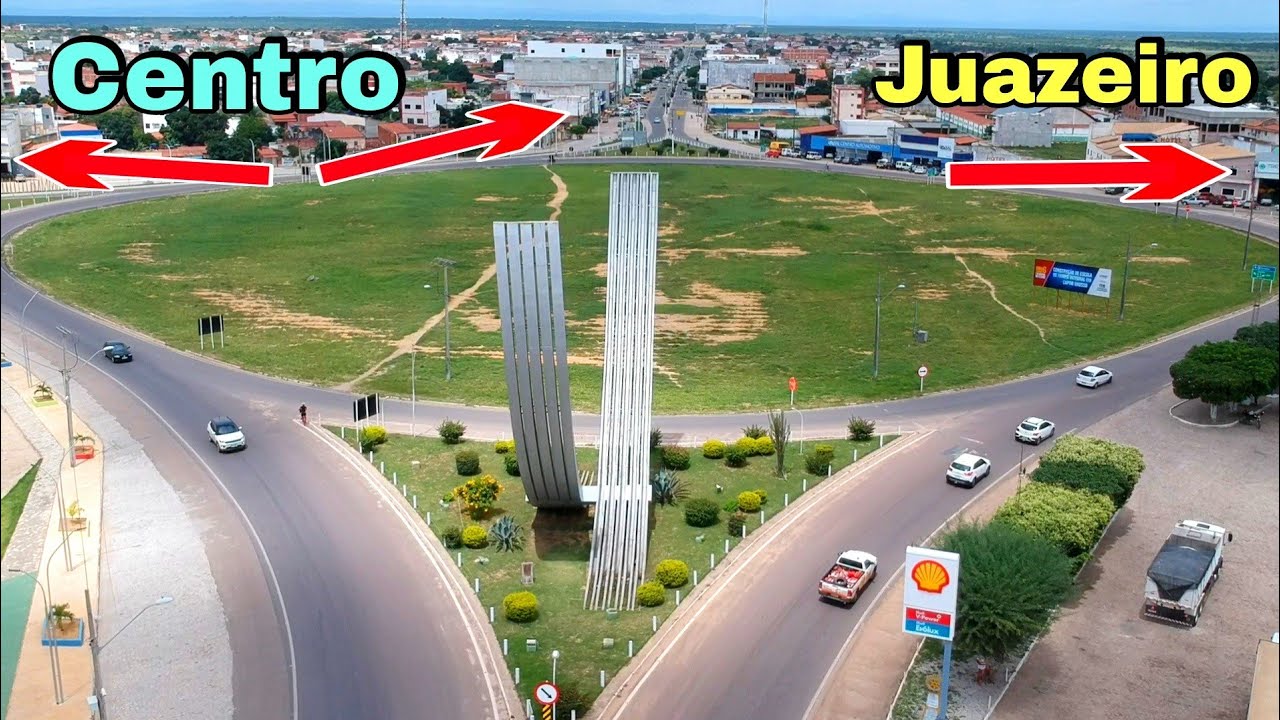 Imagens a&eacute;reas da rotat&oacute;ria de Capim Grosso-Bahia,