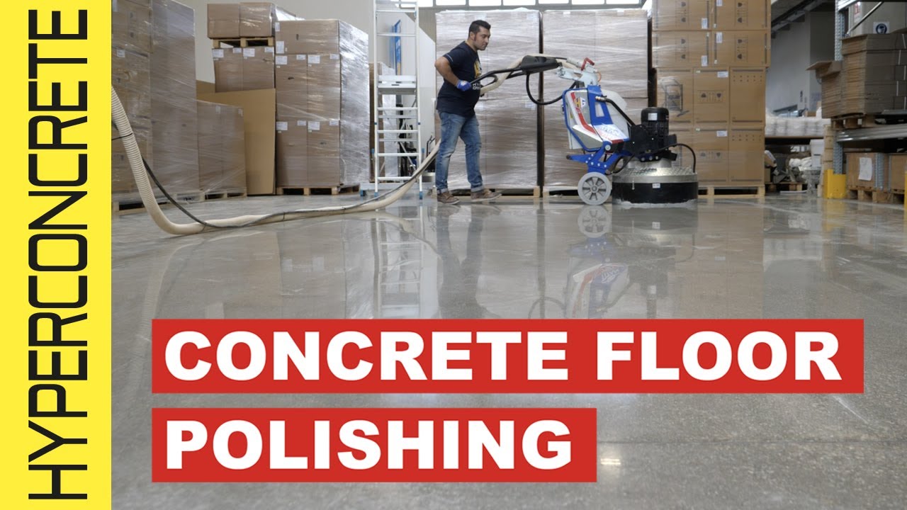 How to restore and polish a concrete floor. Discover the most practical and effective solution. HG