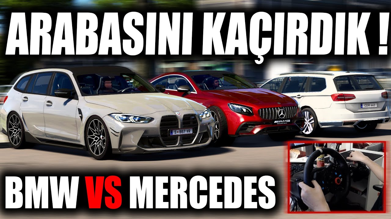 ALMANCI DAYININ ARABASINI KAÇIRDIK !!! ÇEVİRMEYE GİRDİK !!! ETS 2 MOD 1.49 [ Logitech G29 ]