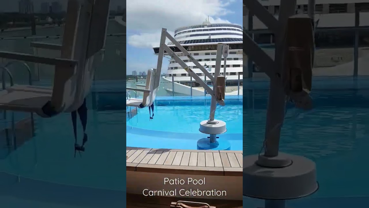 Let's go swimming! #shorts #carnivalcelebration #pool #carnivalcruise #patio #waterviews #carnival