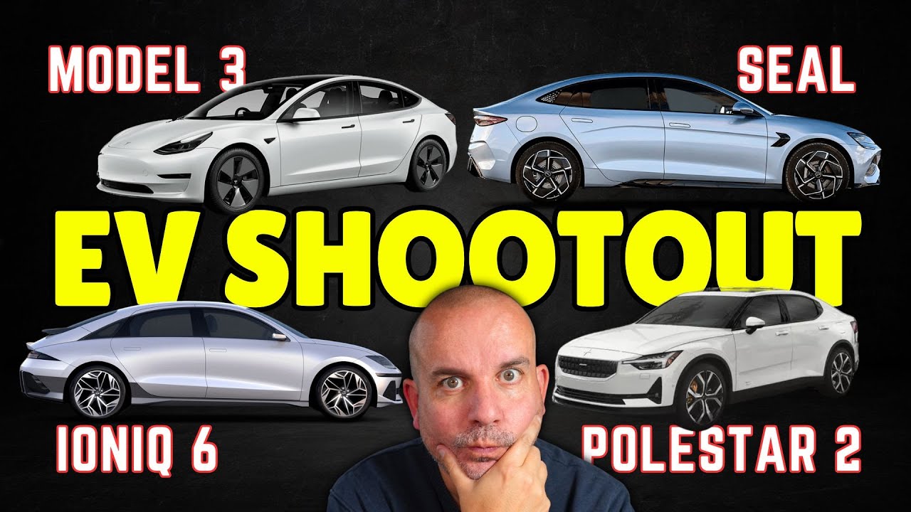 BYD Seal против Tesla Model 3 против Polestar 2 против Hyundai IONIQ 6 | Кто победит?