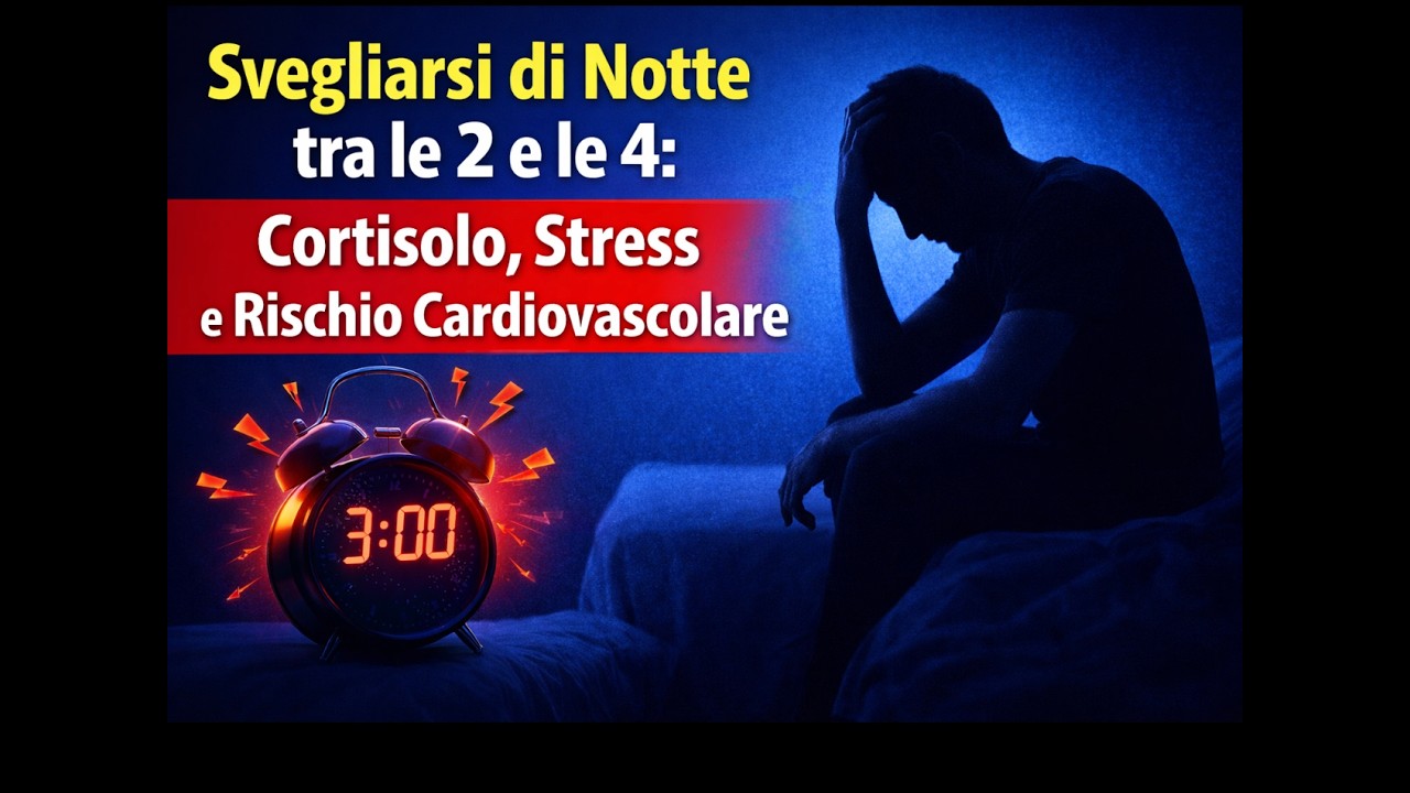 Svegliarsi di Notte tra le 2 e le 4: Cortisolo, Stress e Rischio Cardiovascolare