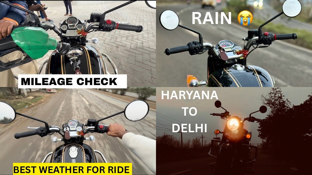 HARYANA TO DELHI ROAD TRIP WITH MY BULLET 350 | MILEAGE ￼? 