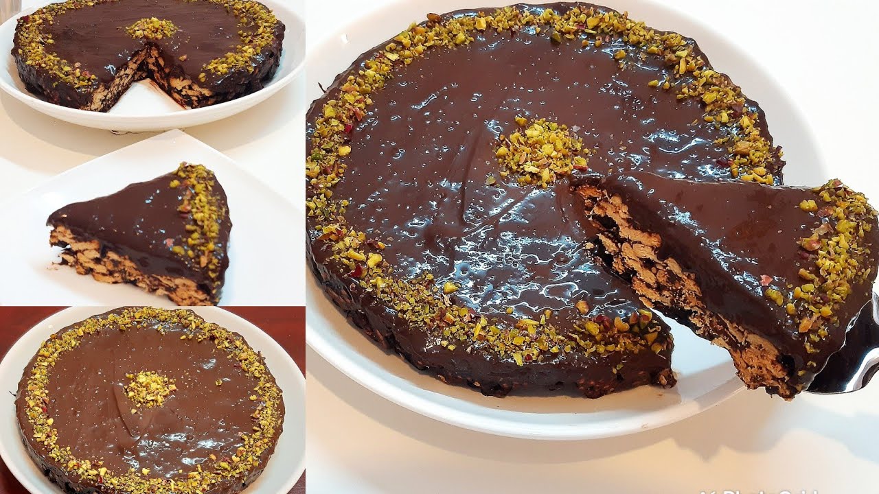 ب 10 دقائق ! كيكة البسكويت الباردة🍫 بدون بيض بدون فرن سهلة لذيذة غير مكلفة