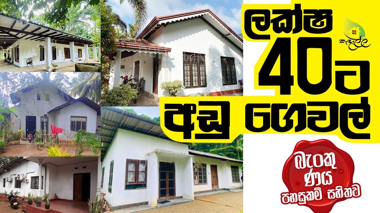 අඩු මුදලට වටිනා නිවාස හා ඉඩම් | බැංකු ණය ලබා ගත හැකි