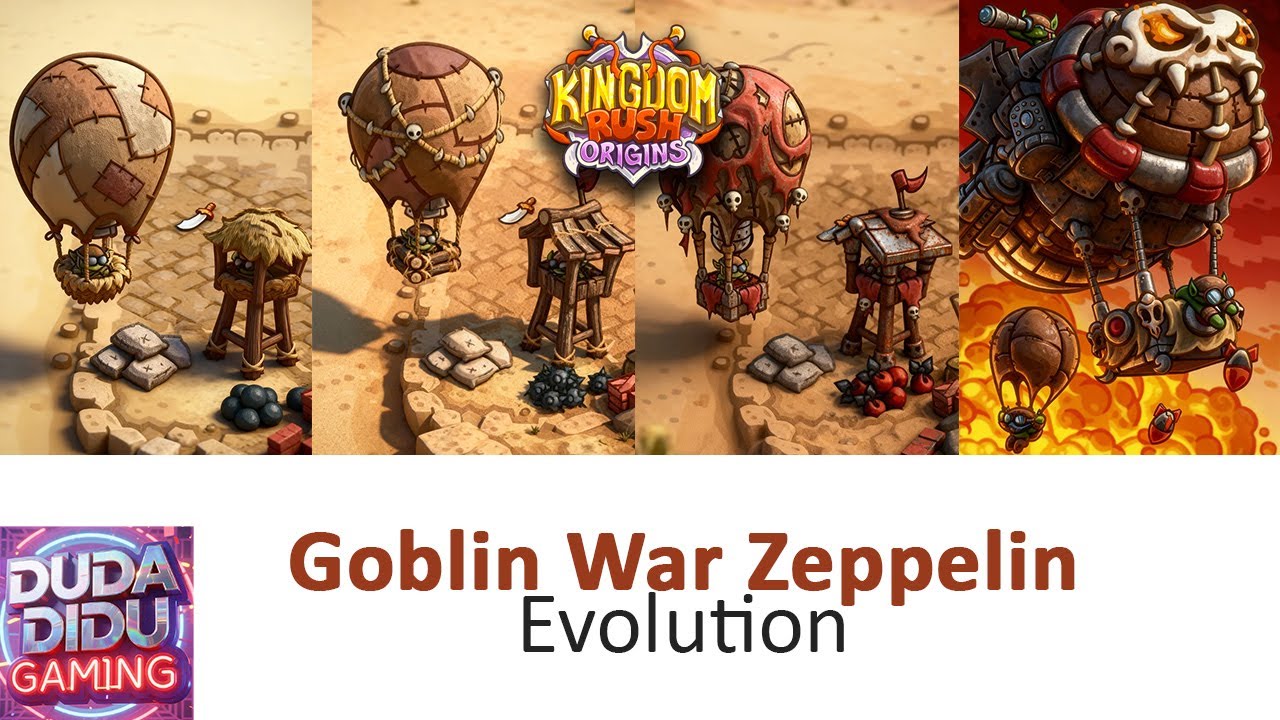 Goblin War Zeppelin Gameplay - Kingdom Rush: Vengeance (2018) | Artillery Tower | PC Games