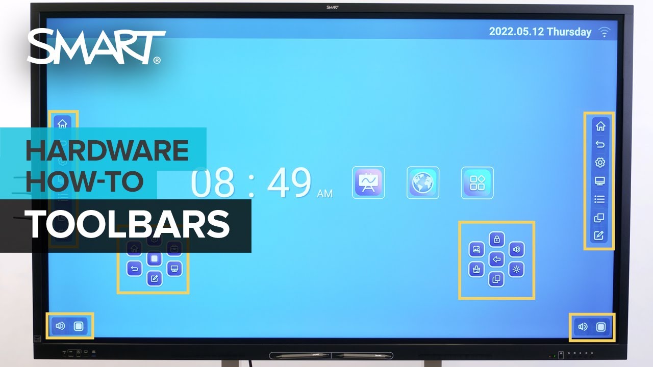 SMART Board GX: Using the toolbars (2022)
