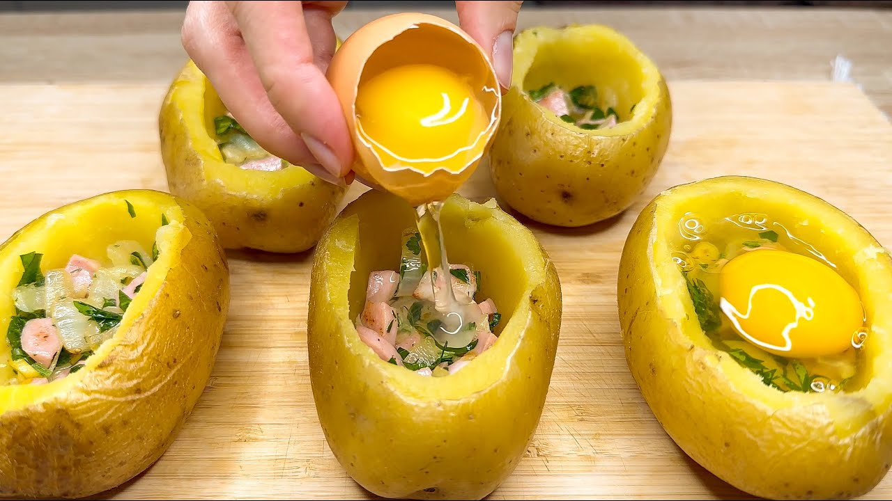 Просто положите яйца в картофель, и результат будет потрясающим! 2 лучших рецепта из картофеля!