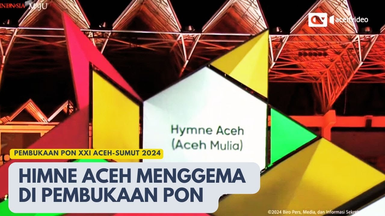 Himne Aceh Menggema di Pembukaan PON XXI Aceh-Sumut 2024