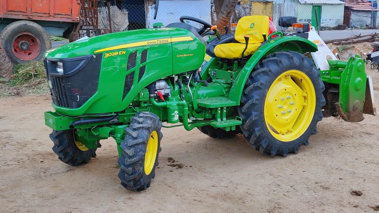 Мини-трактор John Deere 3028 EN 28 л.с., полный привод | Полный обзор | Цена, пробег, характерист...