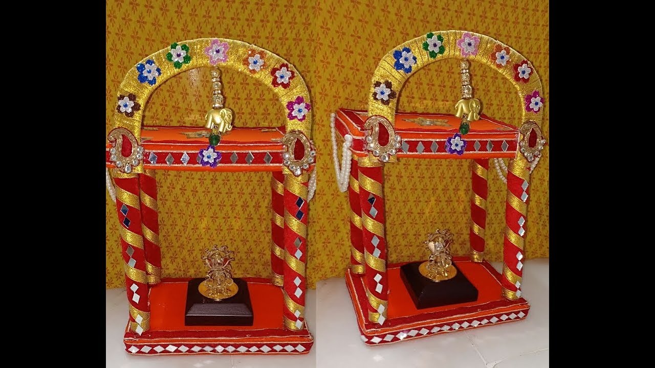 Ganesh Chaturthi/Ganesh singhasan/Ganpati makhar/Ganpati decoration Ideas