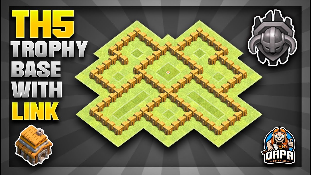 *THE BEST TH5 TROPHY PUSHING BASE!* MASTER LEAGUE TH5 Base Design 2020 With COPY LINK