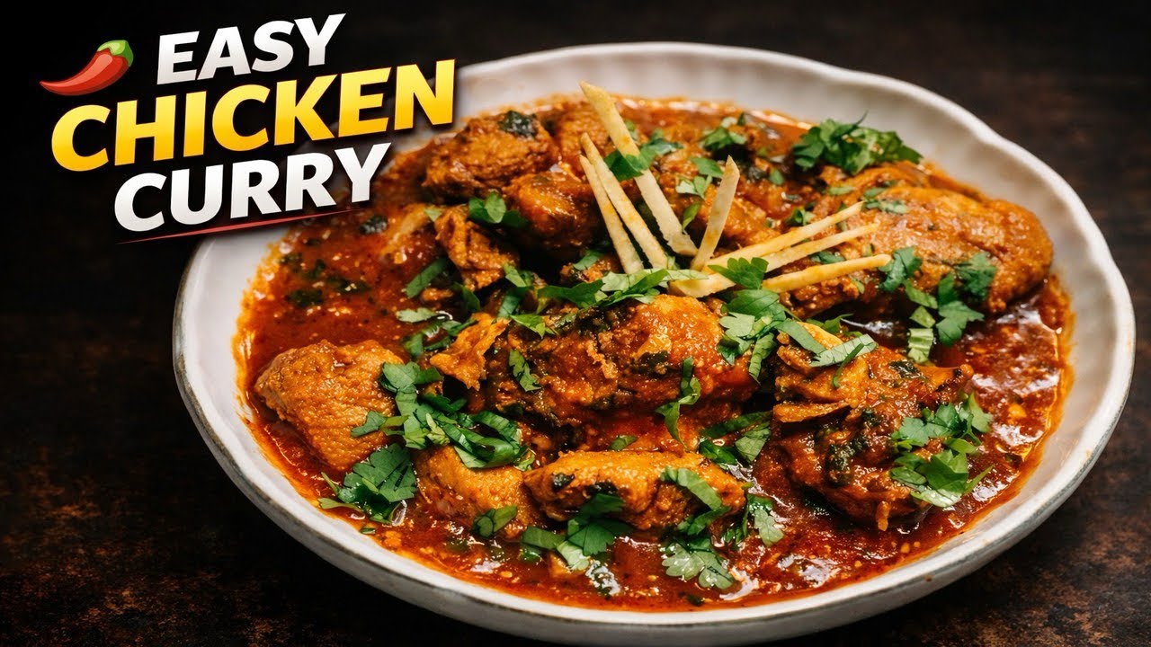 Dhaba Style Chicken Curry | Desi Chicken Curry Recipe