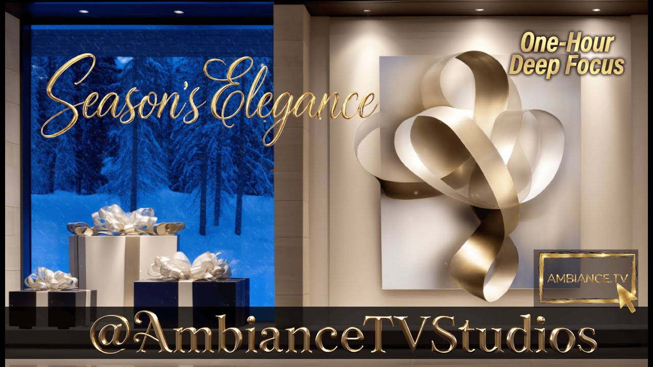 One-Hour Season's Elegance | Gentle Animations | Focus - Relax | Digital Frame | AmbianceTVStudios